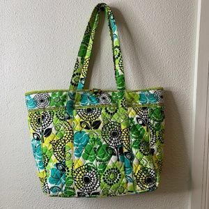 Vera Bradley Tote Limes Up Laptop Bag EUC